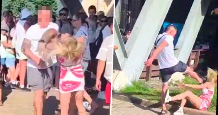 Драка в очереди на канатку в Сочи