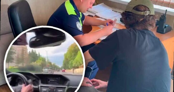 В Сочи оштрафовали водителя за опасную езду по городу